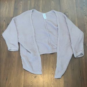 Waffle knit sweater